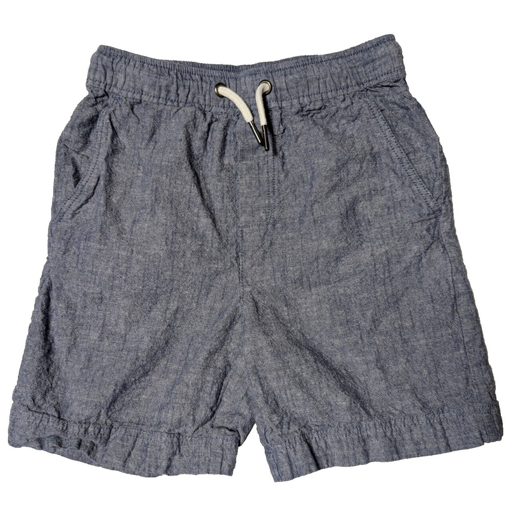 TOMMY BAHAMA Boys Medium (7/8) Blue 100% Cotton Pull-on Deck Chino Shorts